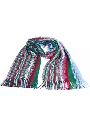 Missoni Vibrant Geometric Patterned Fringe Scarf