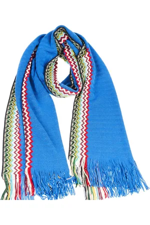 Missoni Elegant Fringed Geometric Fantasy Scarf