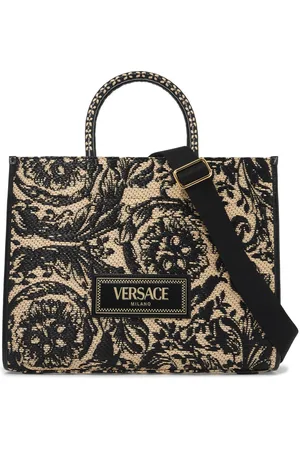 VERSACE Medium athena barocco tote bag in raff - OS