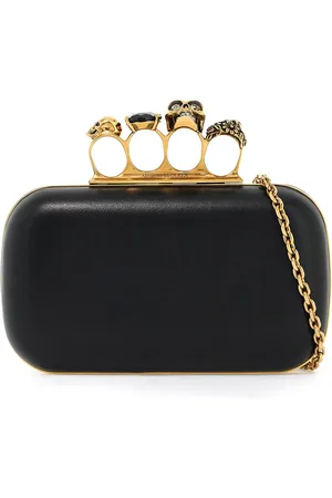 Alexander McQueen Chain clutch with knuckle - OS