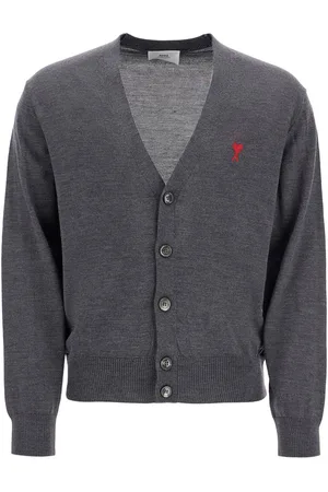 Ami Extrafine merino wool cardigan - L