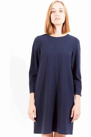 GANT Chic Quarter-Sleeve Round Neck Dress - 38
