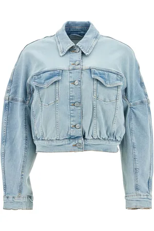 Ganni Stretch denim bomber jacket in 8 - 36
