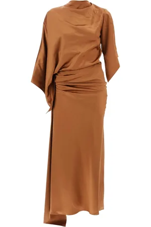 CHRISTOPHER ESBER Cusco silk draped midi dress - 6