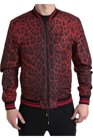 Dolce & Gabbana Leopard Bomber Short Coat Jacket - IT46 | S