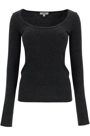 AGOLDE Fitted top with deep neckline - L