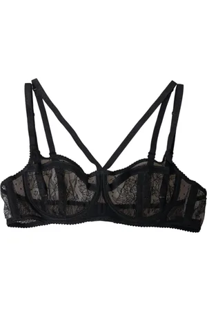 Dolce & Gabbana Floral Lace Nylon Balconcino Bra Underwear - IT2 | S
