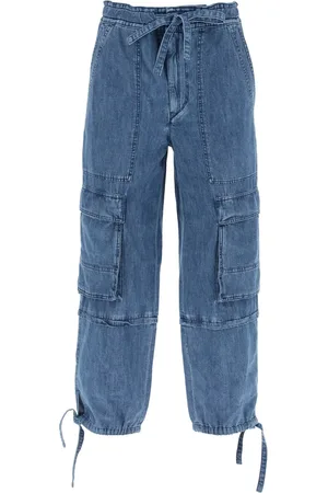 Isabel Marant Ivy cargo pants in washed effect canvas fabric - 34