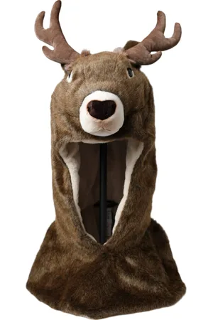Dolce & Gabbana Deer Faux Fur Whole Head Hat