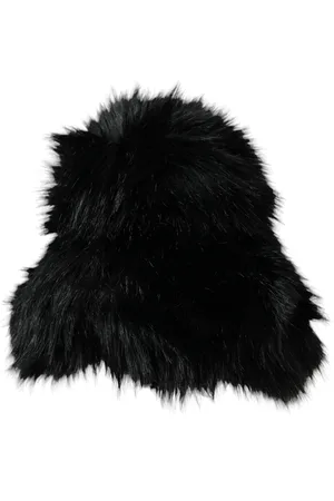 Dolce & Gabbana Faux Fur Womens Bucket Hat - 56 cm|XS