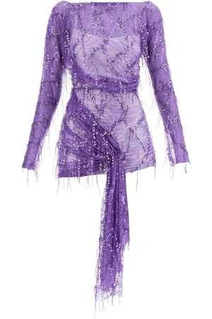 CHRISTOPHER ESBER Mini lace dress with sequins - 6