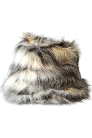 Dolce & Gabbana Acrylic Fur Women Bucket Hat - 58 cm|M