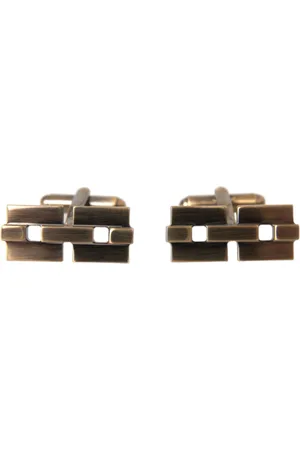 Dolce & Gabbana Plated Brass Square Pin Men Cufflinks