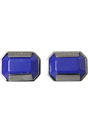 Dolce & Gabbana Plated Brass Pin Crystal Cufflinks