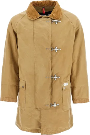 FAY Padded canvas jacket coat - L