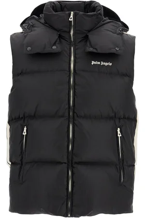 Palm Angels Sleeveless down jacket with contrasting - L