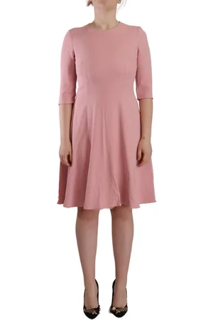 Dolce & Gabbana Elegant A-Line Knee Length Dress - IT44|L