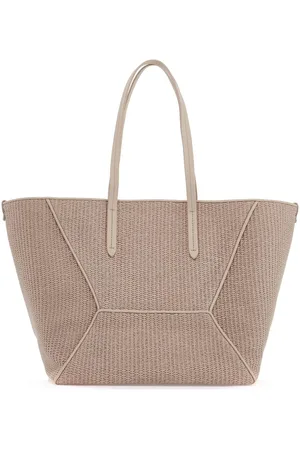 Brunello Cucinelli Techno raffia tote - OS