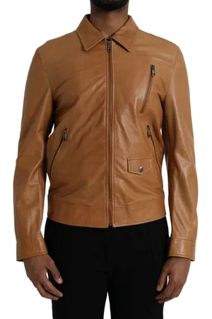Dolce & Gabbana Lamb Leather Full Zip Blouson Jacket - IT50 | L