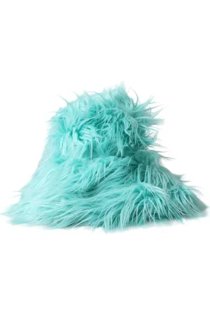 Dolce & Gabbana Mint Acrylic Fur Womens Bucket Hat - 57 cm|S