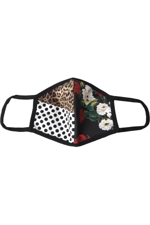 Dolce & Gabbana Leopard Floral Elastic Ear Strap Face Mask