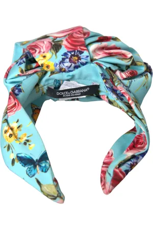 Dolce & Gabbana Floral Applique Silk Women Headband Diadem