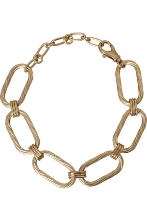 Dolce & Gabbana Tone Brass Large Link Chain Jewelry Necklace