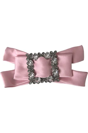 Dolce & Gabbana Satin Crystal Jewelry Brooch Hair Pin