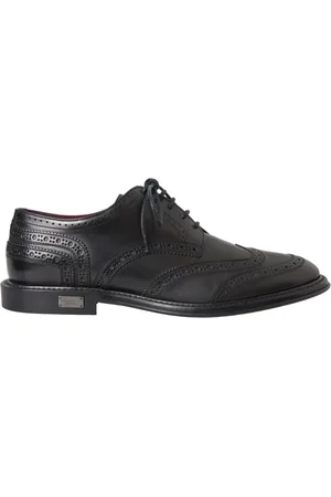 Dolce & Gabbana Leather Oxford Wingtip Formal Men Shoes - EU41/US8