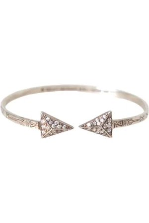 Nialaya Arrow Crystal 925 Bangle Bracelet Women - S