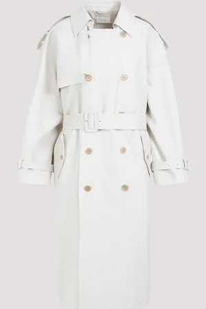 The Row Beige Sand Cotton June Coat - S