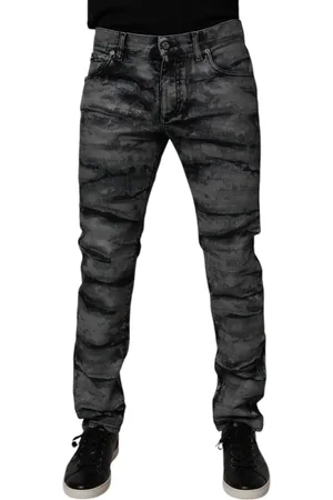 Dolce & Gabbana Tie Dye Cotton Skinny Men Denim Jeans - IT48 | M