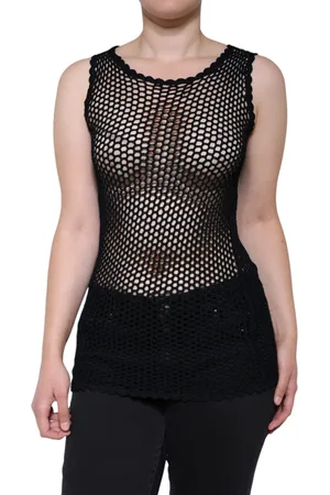 Dolce & Gabbana Mesh See Through Sleeveless Tank Top - IT40|S