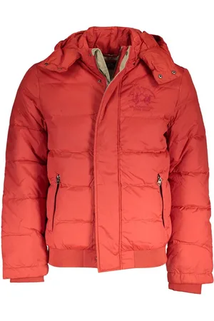 La Martina Orange Polyamide Men Jacket - S