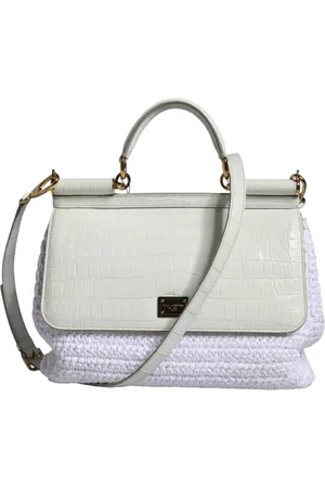 Dolce & Gabbana Rafia Leather SICILY Crossbody Bag