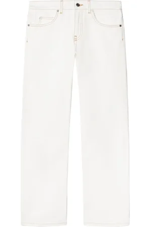 OFF-WHITE Contrast-stitching straight-leg jeans - 27