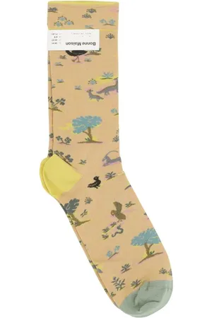Bonne Maison Nature-inspired pattern Socks - 36-38