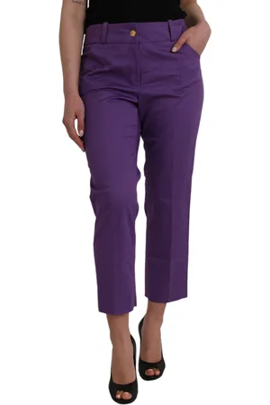 Bencivenga Cotton MidWaist Straight Cropped Pants - IT48|XXL