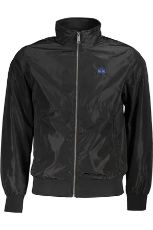 La Martina Black Polyester Men Jacket - S
