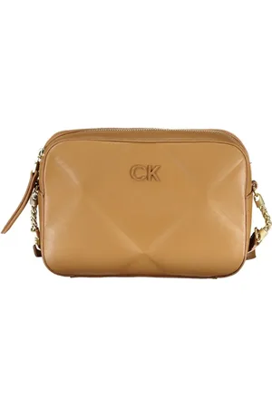 Calvin Klein Brown Polyester Handbag