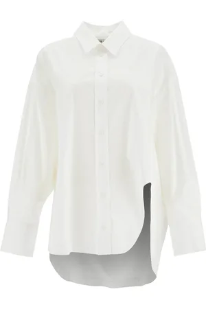 The Attico Asymmetric oversized shirt - 36