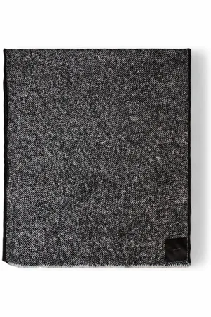 Calvin Klein And White Polyester Scarf - One Size