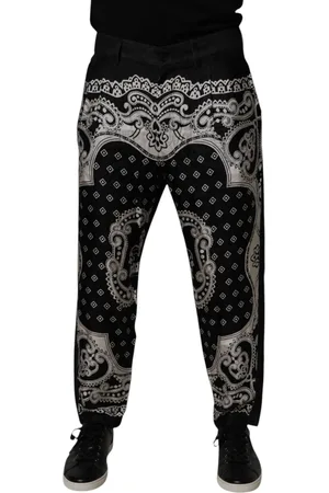 Dolce & Gabbana Bandana Cotton Skinny Denim Jeans - IT52 | XL