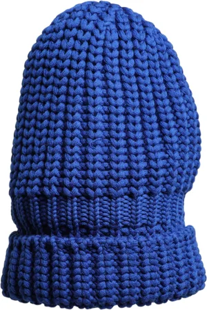 Dolce & Gabbana Blue Wool Knitted Winter Beanie Hat