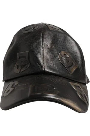 Dolce & Gabbana Leather Logo Monogram Baseball Cap - 58 cm|M