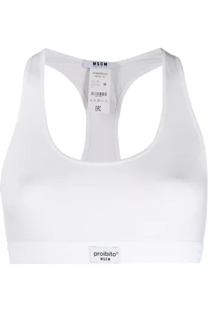 Msgm Elasticated trim bra - S
