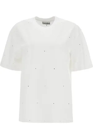 Ganni T-shirt with rhin - S