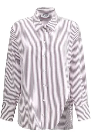 The Attico Asymmetrical strip Shirt - IT38 | S