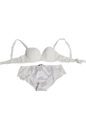 Dolce & Gabbana Silk Stretch Panty Balconette Bra Underwear - IT1 | XS