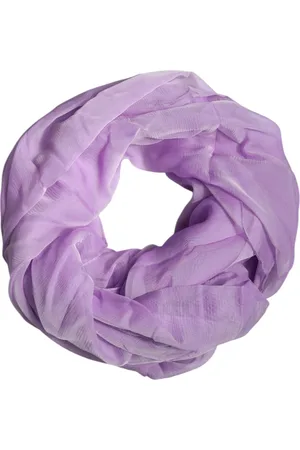 Dolce & Gabbana Purple Silk Rectangle Wrap Shawl Scarf